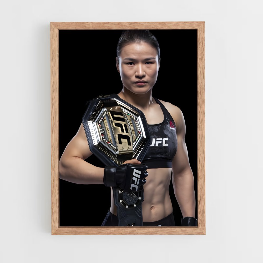Poster Championne des Octogones – affiche MMA (vue 4)